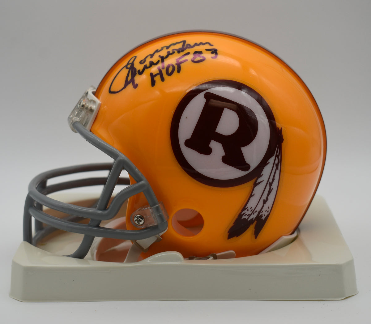 Sonny Jurgensen HOF Redskins Signed/Inscribed Mini Football Helmet JSA  211952