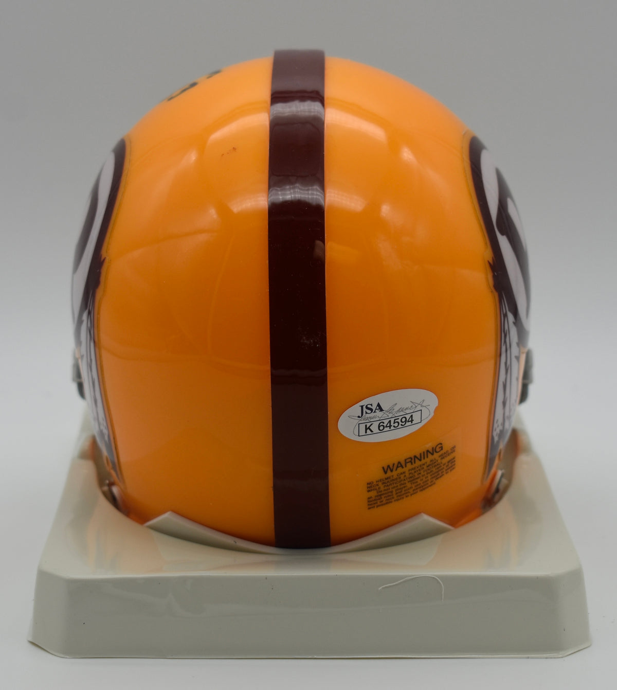 Sonny Jurgensen HOF Redskins Signed/Inscribed Mini Football Helmet JSA  211952