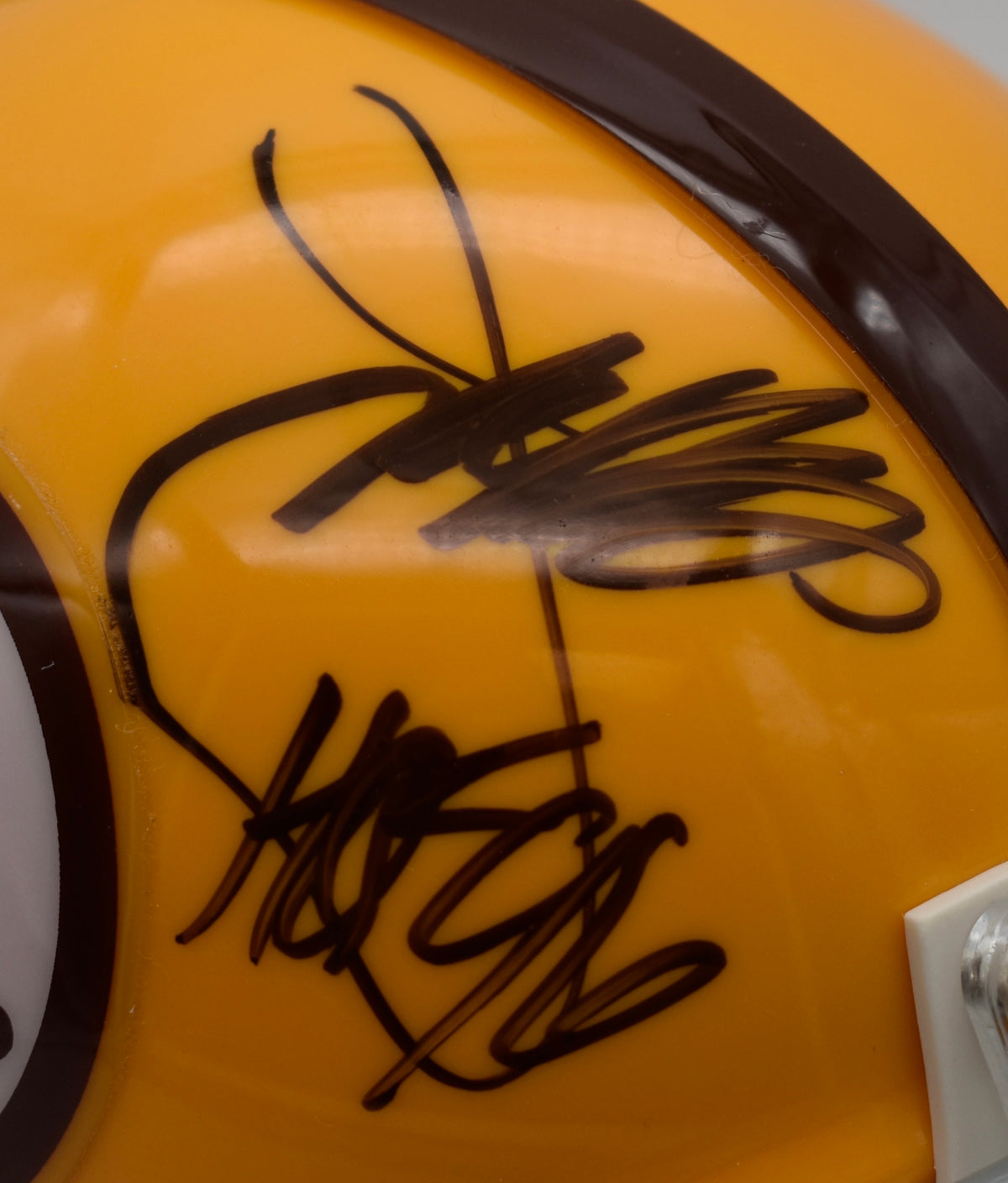 Joe Gibbs HOF Redskins Signed/Inscribed Mini Football Helmet Beckett  211956