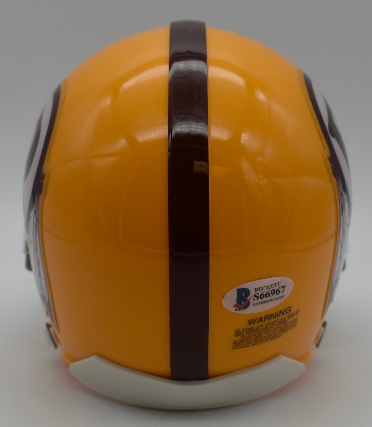 Joe Gibbs HOF Redskins Signed/Inscribed Mini Football Helmet Beckett  211956