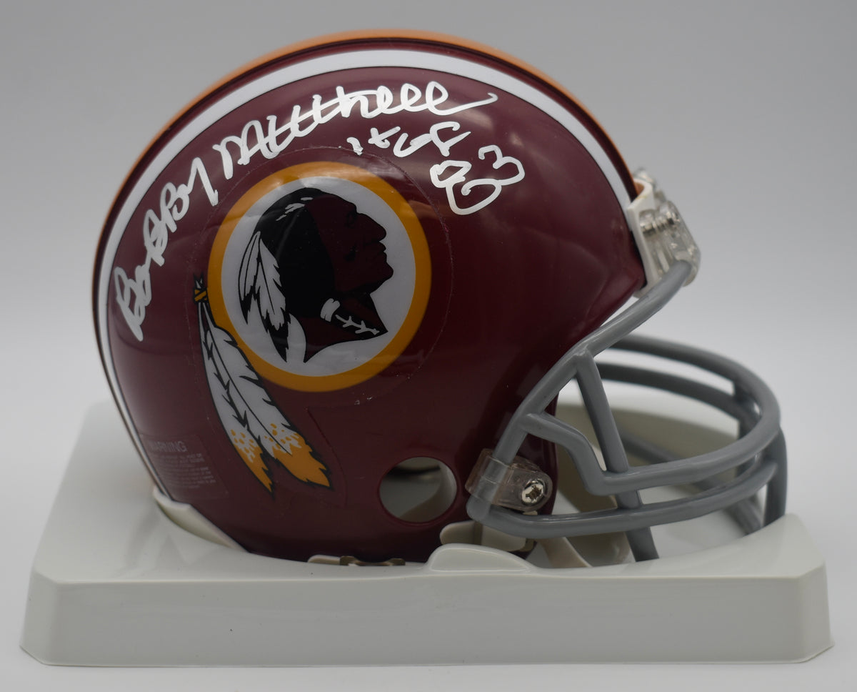 Bobby Mitchell HOF Redskins Signed/Inscribed Mini Football Helmet JSA  211961