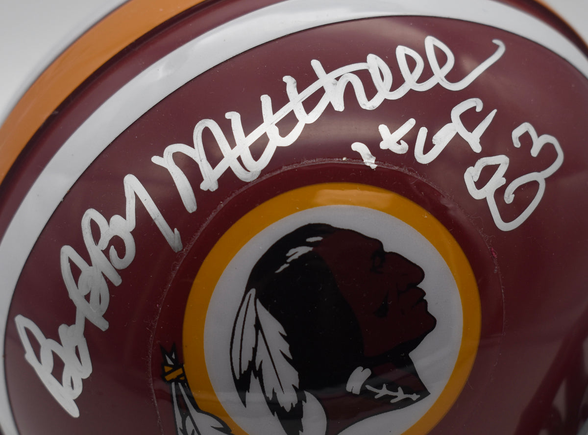 Bobby Mitchell HOF Redskins Signed/Inscribed Mini Football Helmet JSA  211961