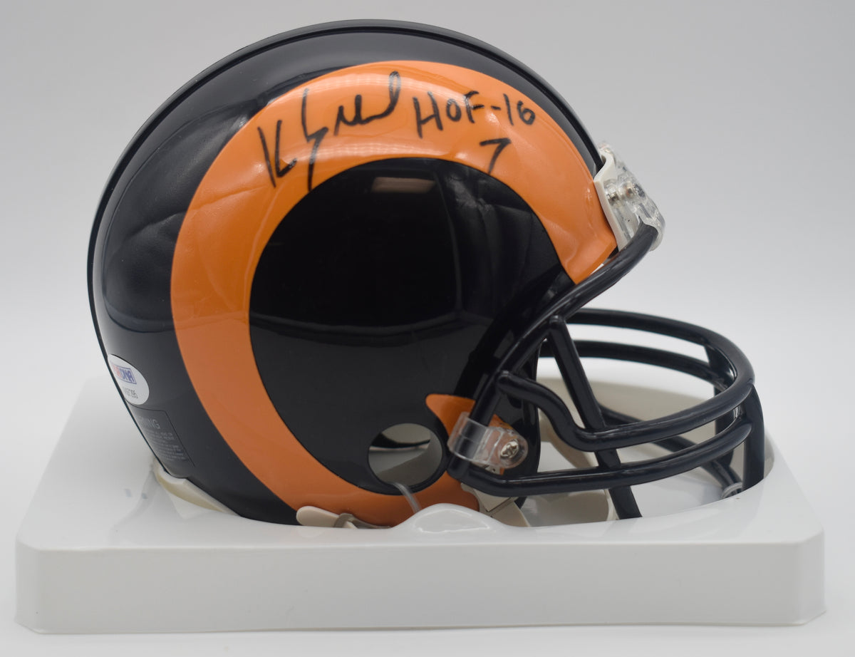Kevin Greene HOF LA Rams Signed/Inscr Mini Football Helmet PSA/DNA  211962