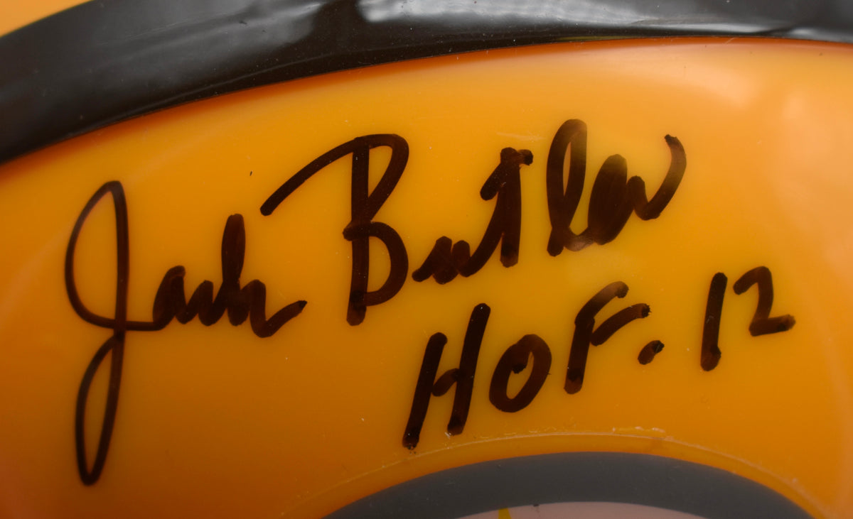 Jack Butler HOF Pittsburgh Steelers Signed/Inscr Mini Football Helmet JSA 211964
