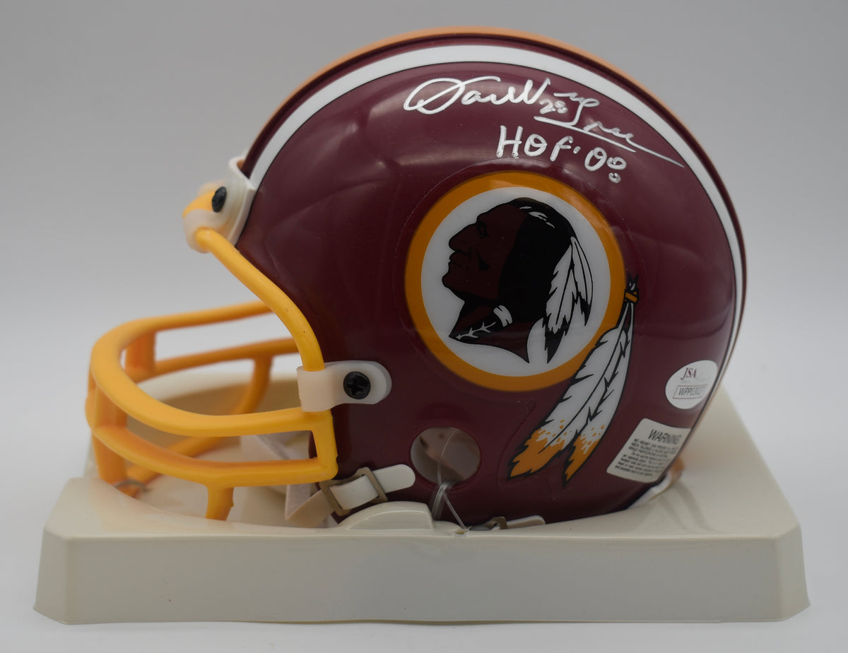 Darrell Green HOF Redskins Signed/Inscribed Mini Football Helmet JSA  211965