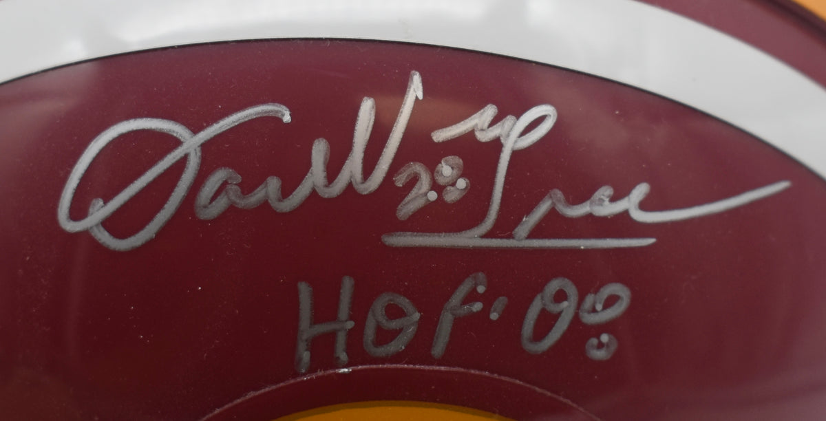 Darrell Green HOF Redskins Signed/Inscribed Mini Football Helmet JSA  211965
