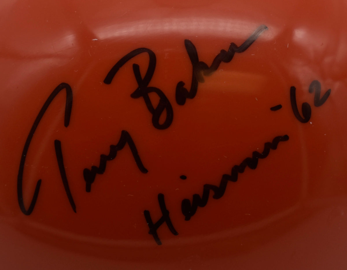 Terry Baker Oregon State Signed/Inscribed Mini Football Helmet JSA 211971