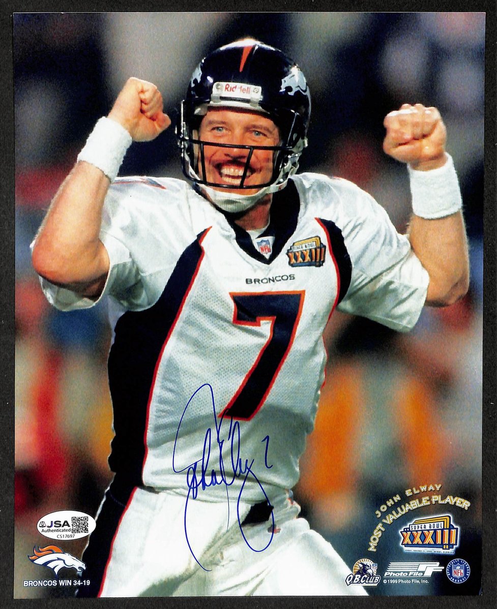 John Elway HOF Signed/Autographed 8x10 Photo Broncos JSA 212236