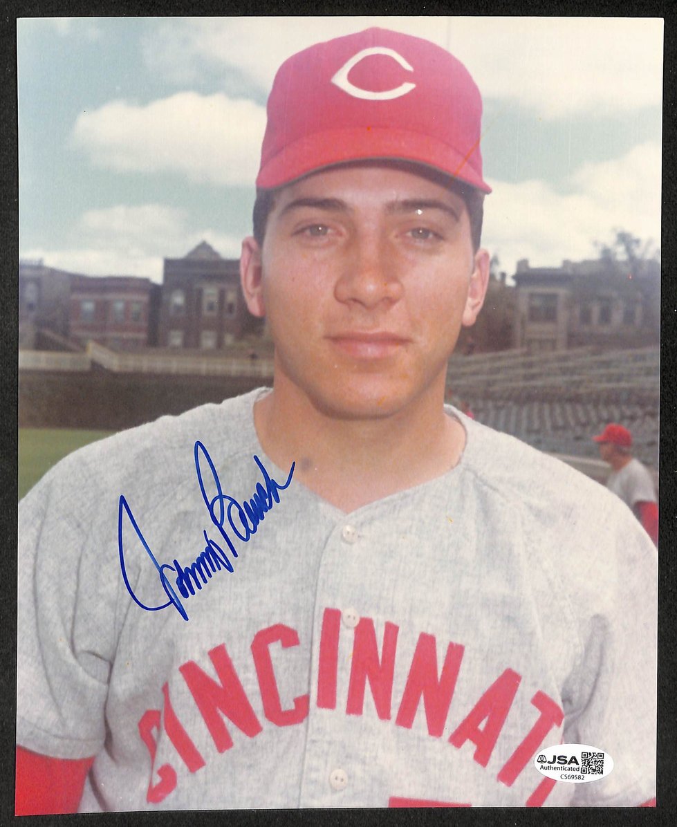 Johnny Bench HOF Signed/Autographed 8x10 Photo Reds JSA 212240