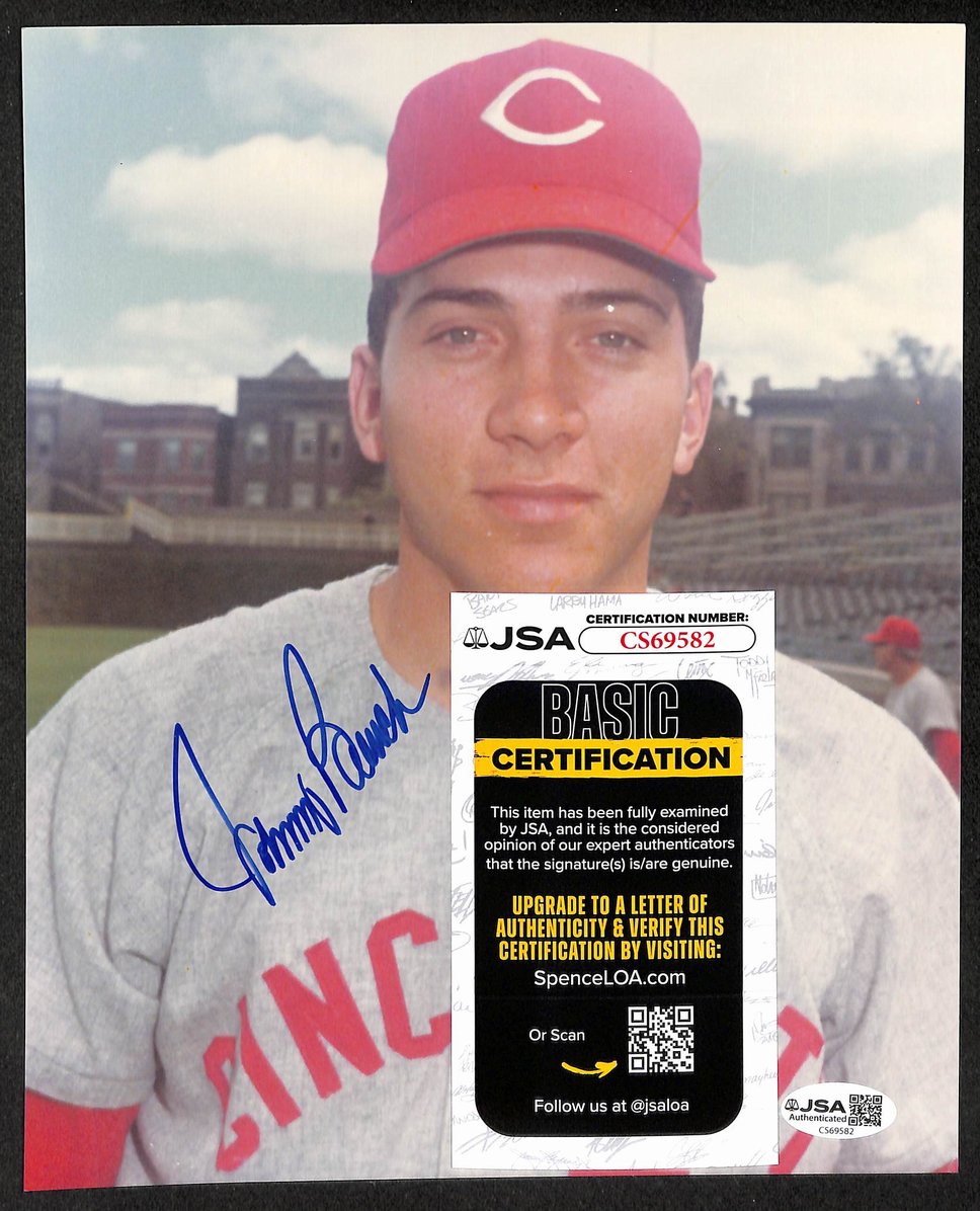Johnny Bench HOF Signed/Autographed 8x10 Photo Reds JSA 212240