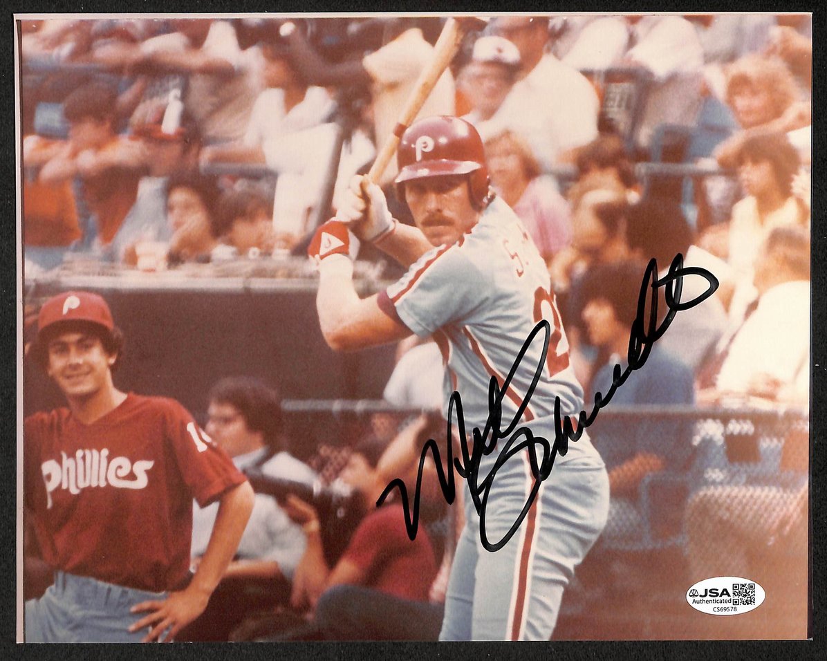 Mike Schmidt HOF Signed/Autographed 8x10 Photo Phillies JSA 212244