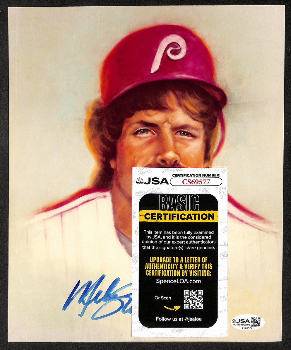 Mike Schmidt HOF Signed/Autographed 8x10 Photo Phillies JSA 212245