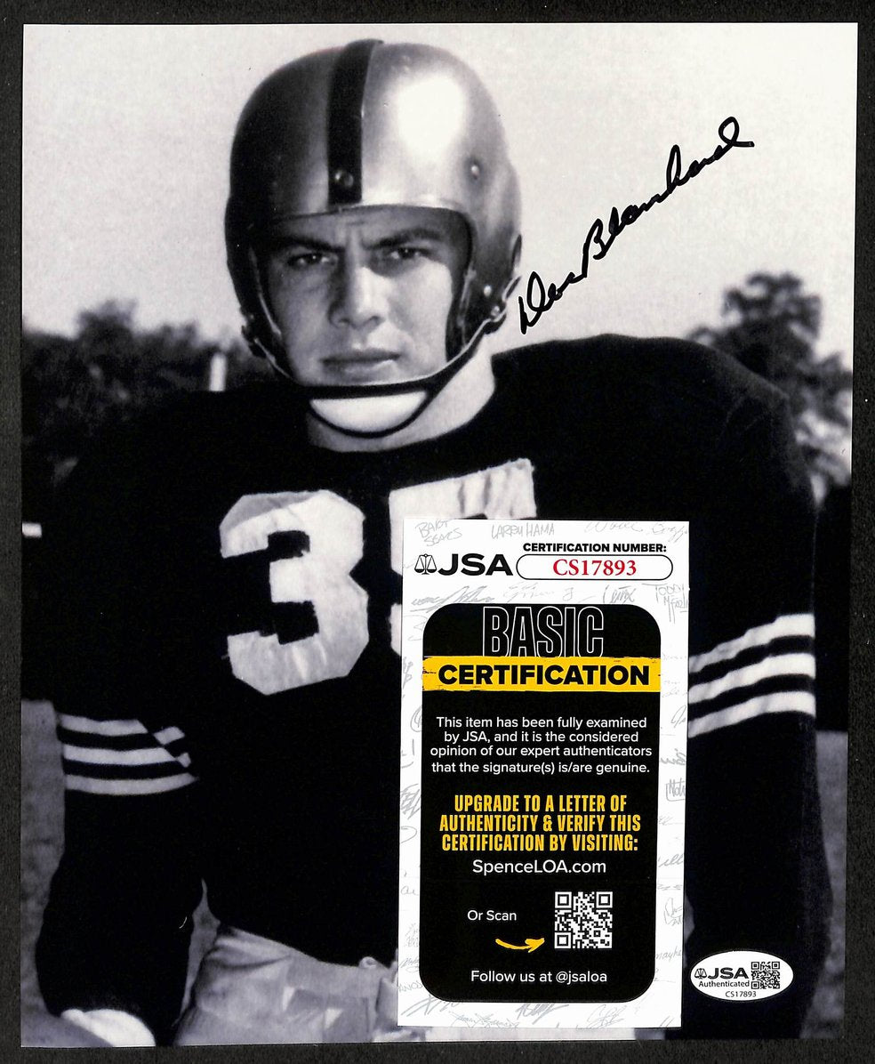 Doc Blanchard Signed/Autographed 8x10 Photo ARMY Heisman JSA 212801
