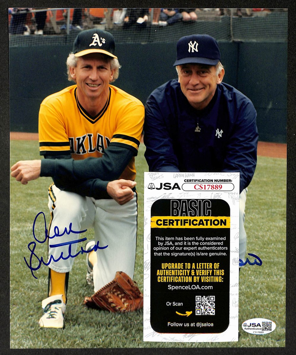 Don Sutton & Phil Niekro HOF Signed/Autographed 8x10 Photo Indians JSA 212805