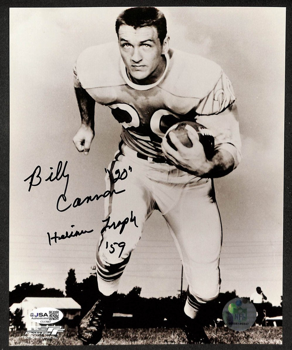 Billy Cannon Signed/Autographed 8x10 Photo LSU Heisman JSA 212807