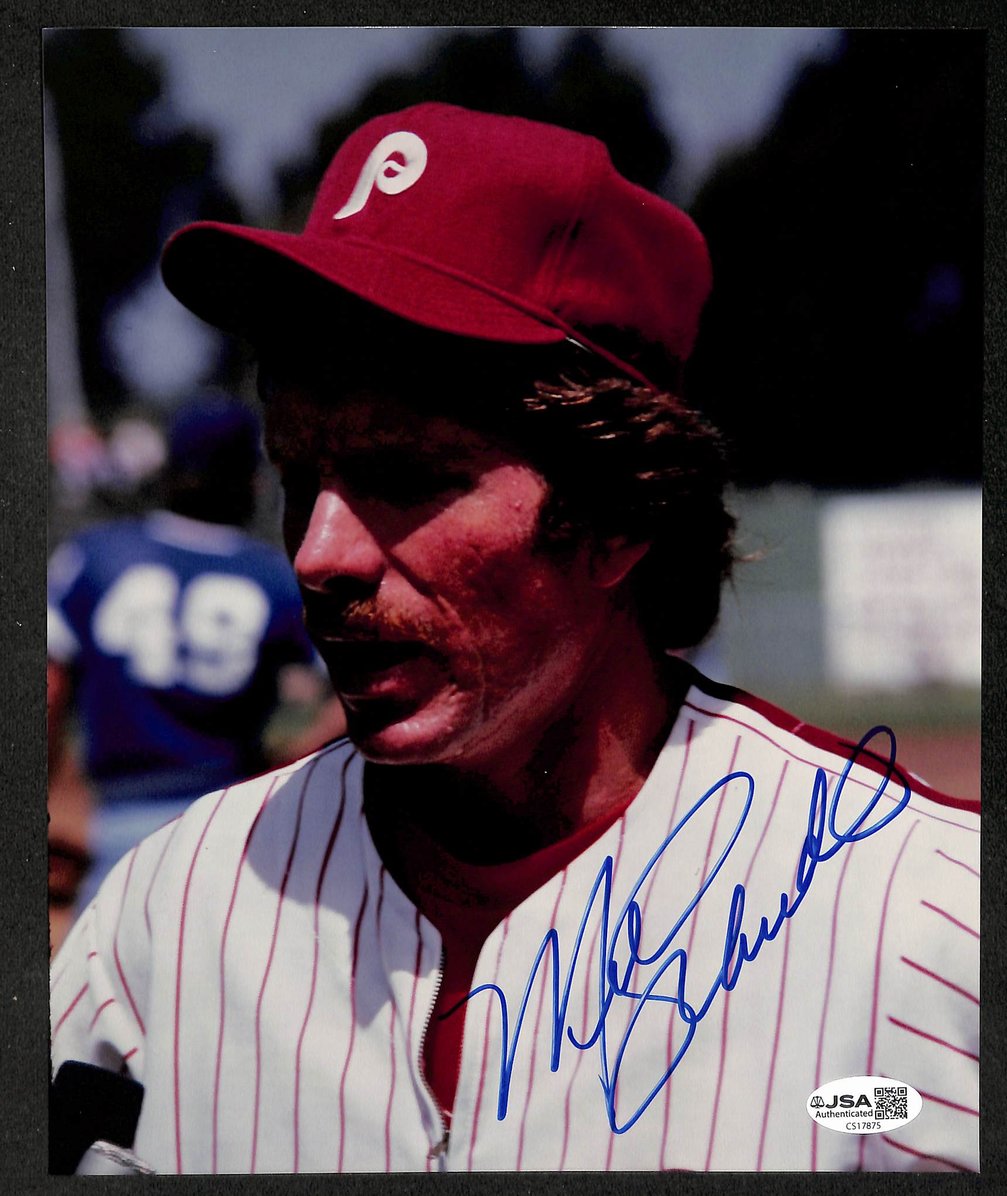 Mike Schmidt HOF Signed/Autographed 8x10 Photo Phillies JSA 212819