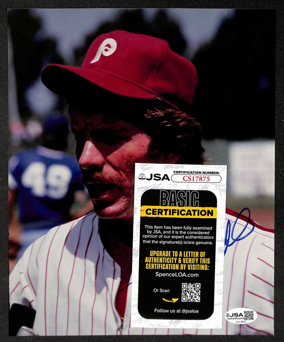 Mike Schmidt HOF Signed/Autographed 8x10 Photo Phillies JSA 212819