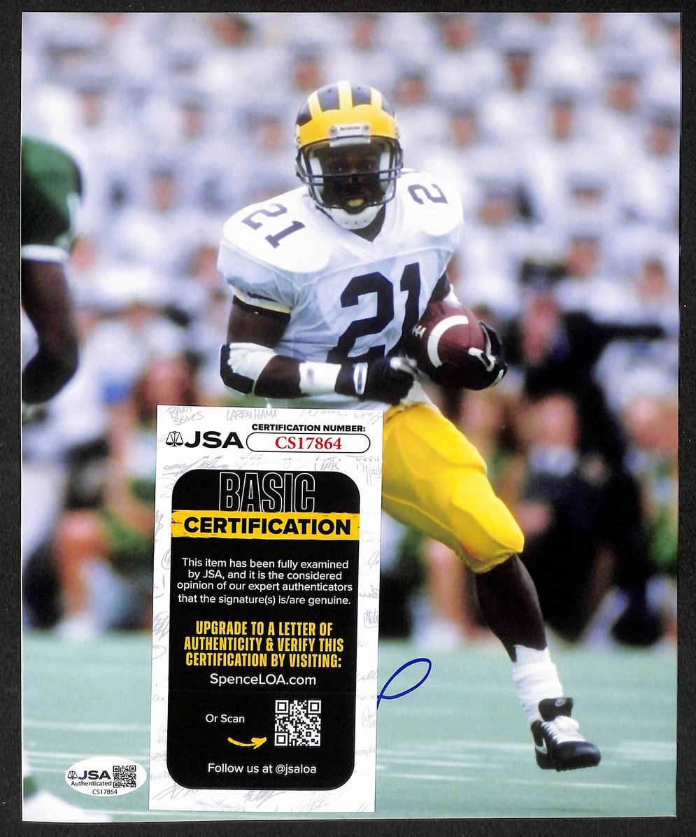 Desmond Howard Signed/Autographed 8x10 Photo Michigan Heisman JSA 212830