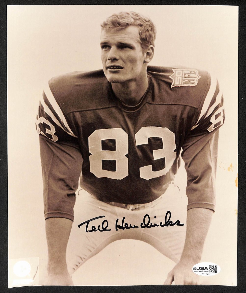 Ted Hendricks Signed/Autographed 8x10 Photo Colts 1969 JSA 212833