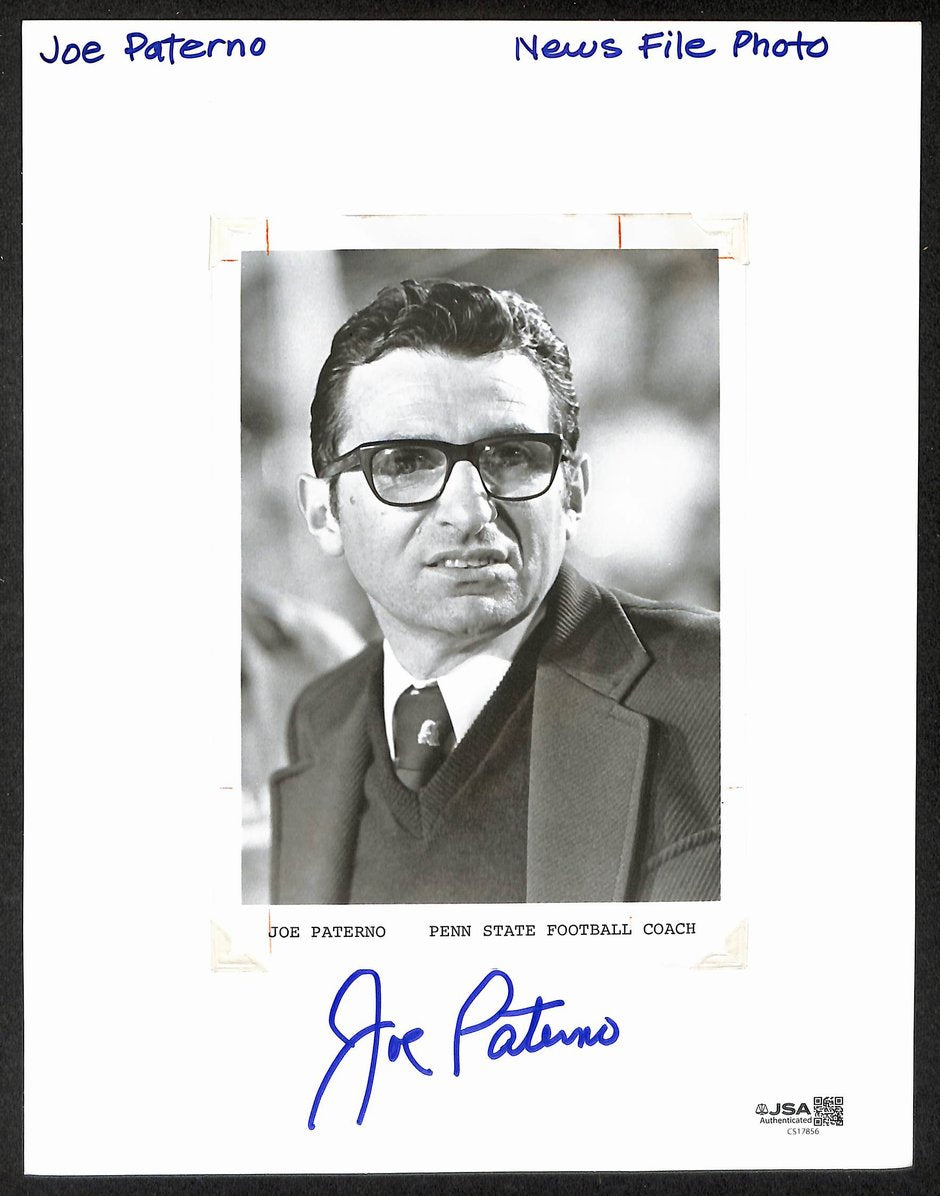 Joe Paterno Signed/Autographed 5x7 Photo Penn State JSA 212838