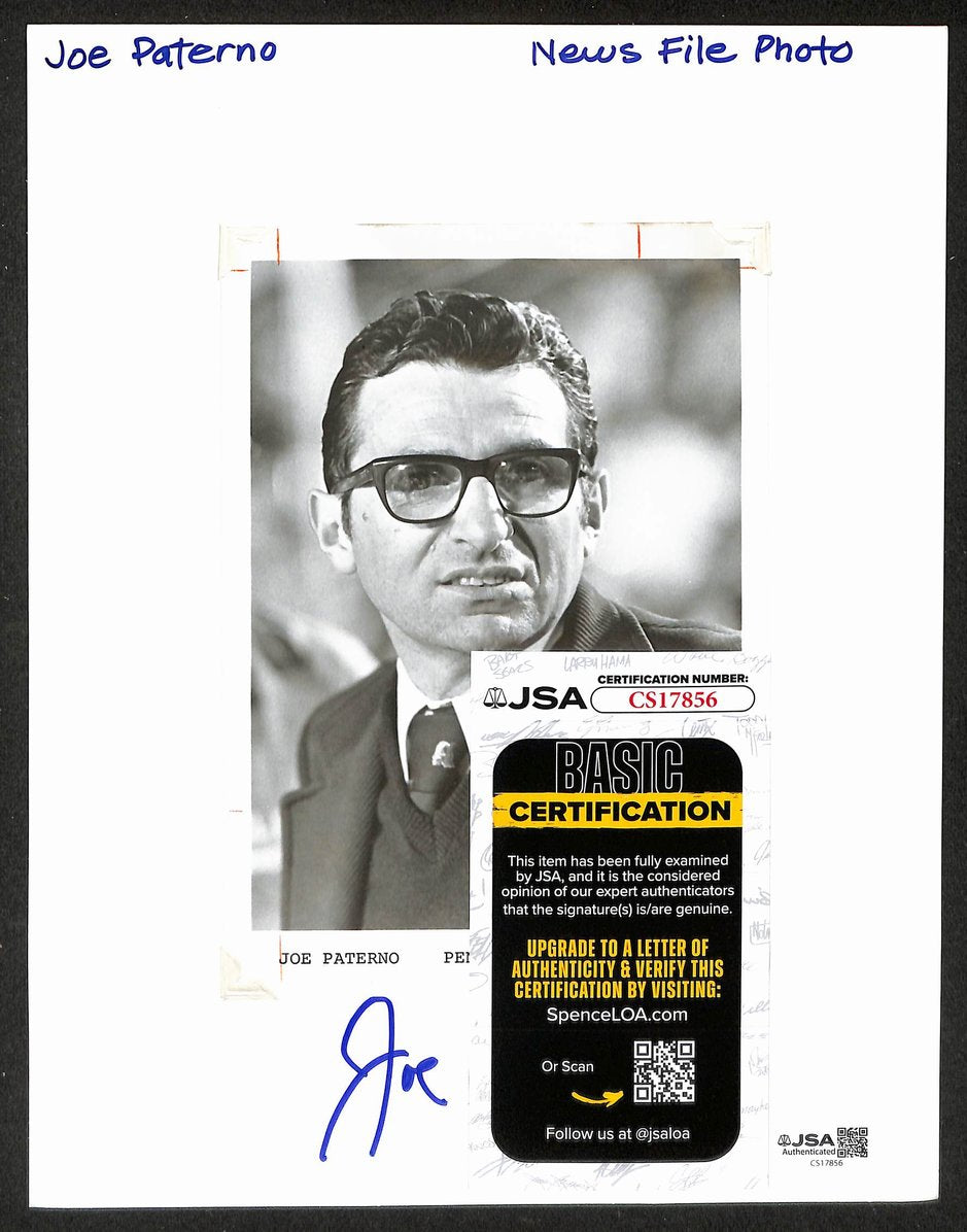 Joe Paterno Signed/Autographed 5x7 Photo Penn State JSA 212838