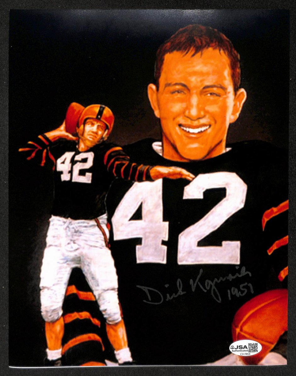 Dick Kazmaier Signed/Autographed 8x10 Photo Princeton Heisman JSA 212840