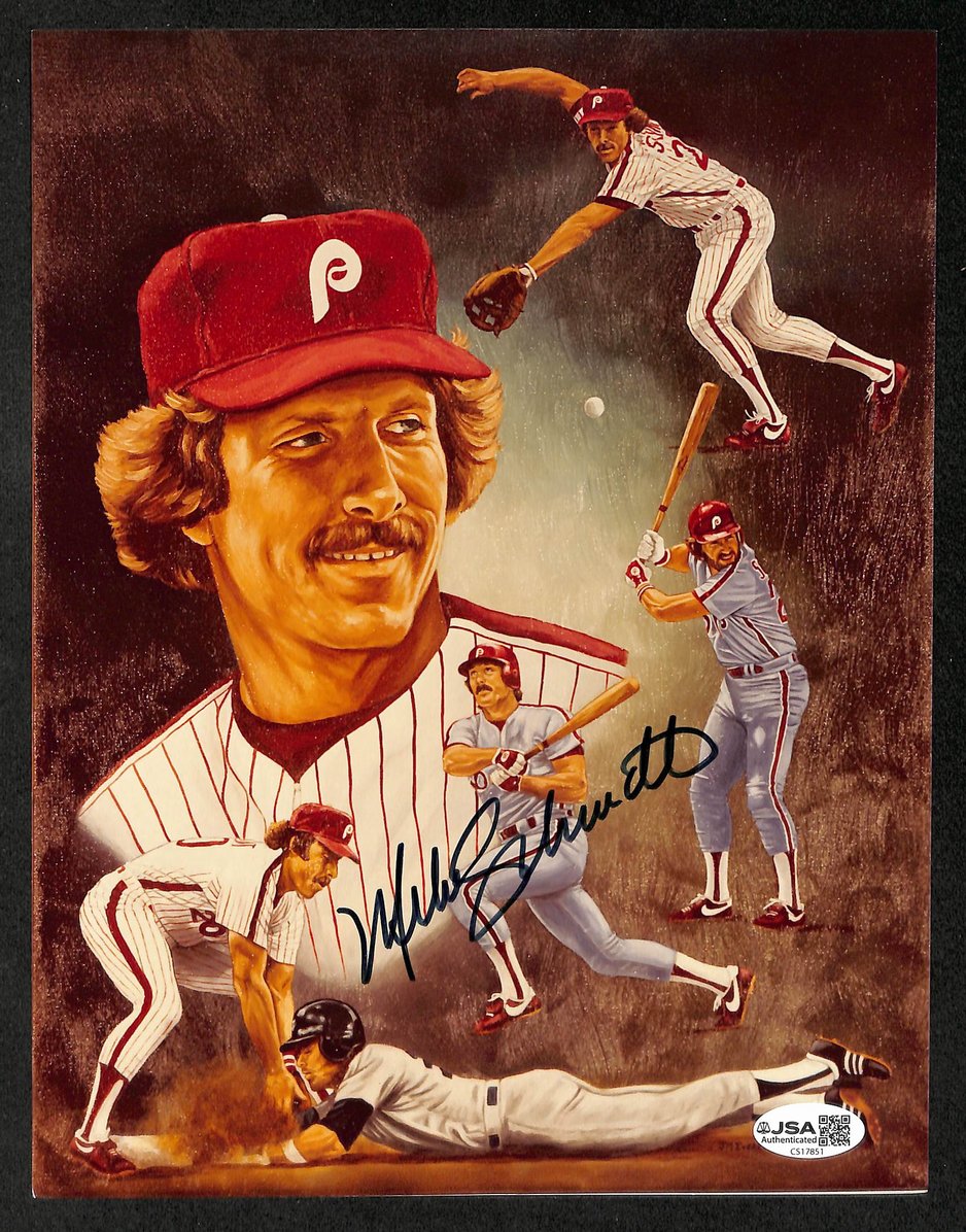 Mike Schmidt HOF Signed/Autographed 8x10 Photo Phillies JSA 212843