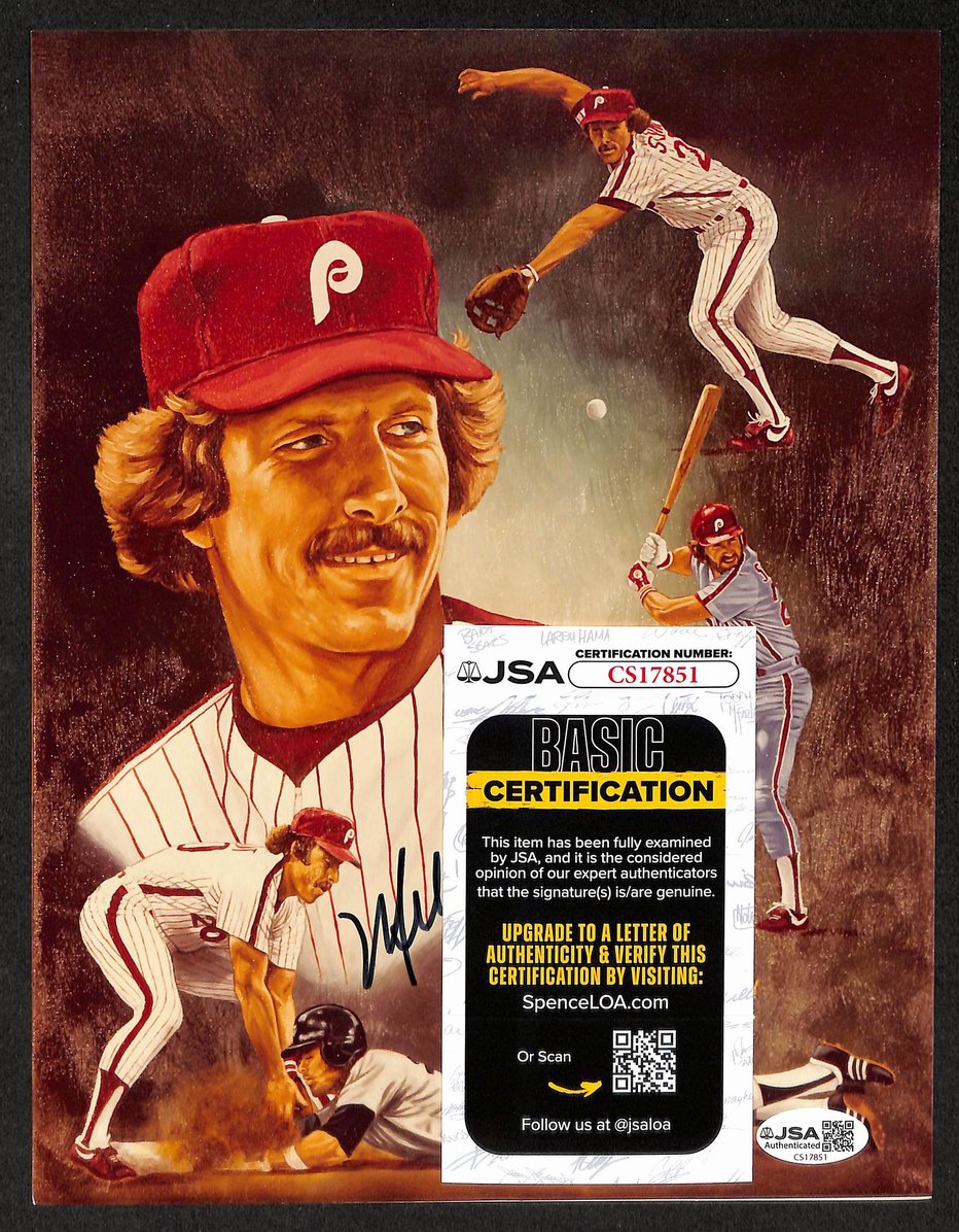 Mike Schmidt HOF Signed/Autographed 8x10 Photo Phillies JSA 212843