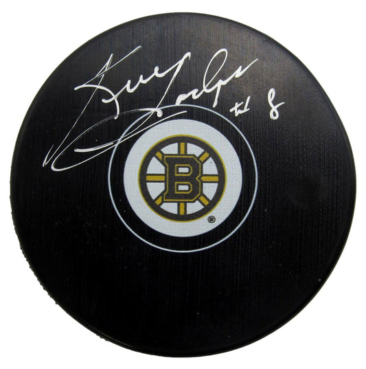 Ken Hodge, SR. Signed/Autographed Boston Bruins Logo Hockey Puck JSA 212684
