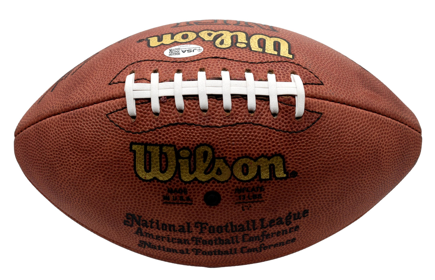 Tim Brown HOF Signed/Autographed Official Leather NFL Football Raiders JSA 12847
