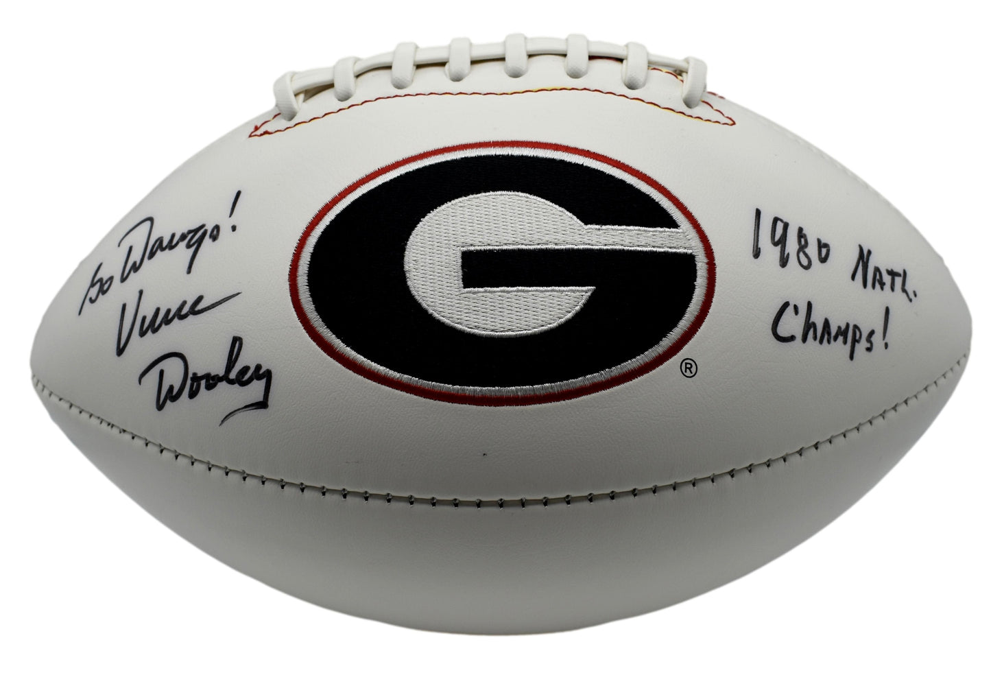 Vince Dooley Signed/Autographed Georgia Bulldogs Logo Football JSA 212853