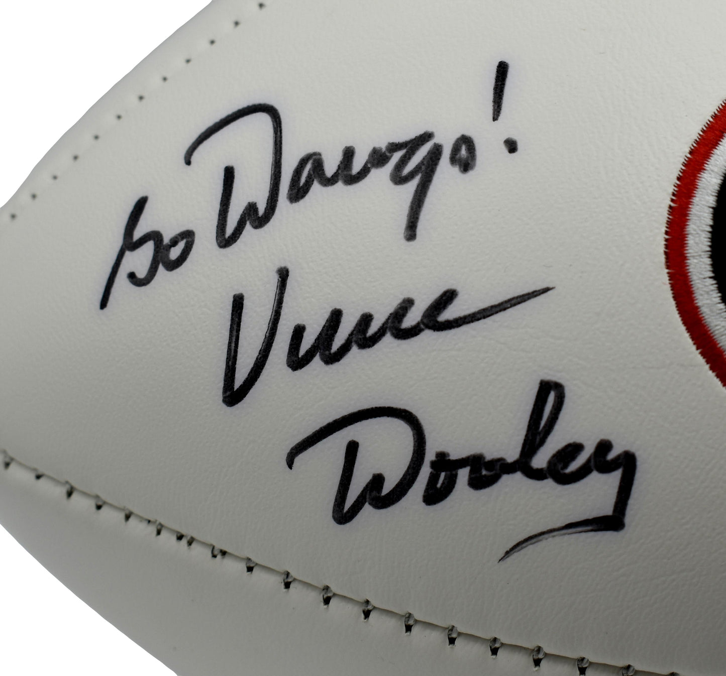 Vince Dooley Signed/Autographed Georgia Bulldogs Logo Football JSA 212853