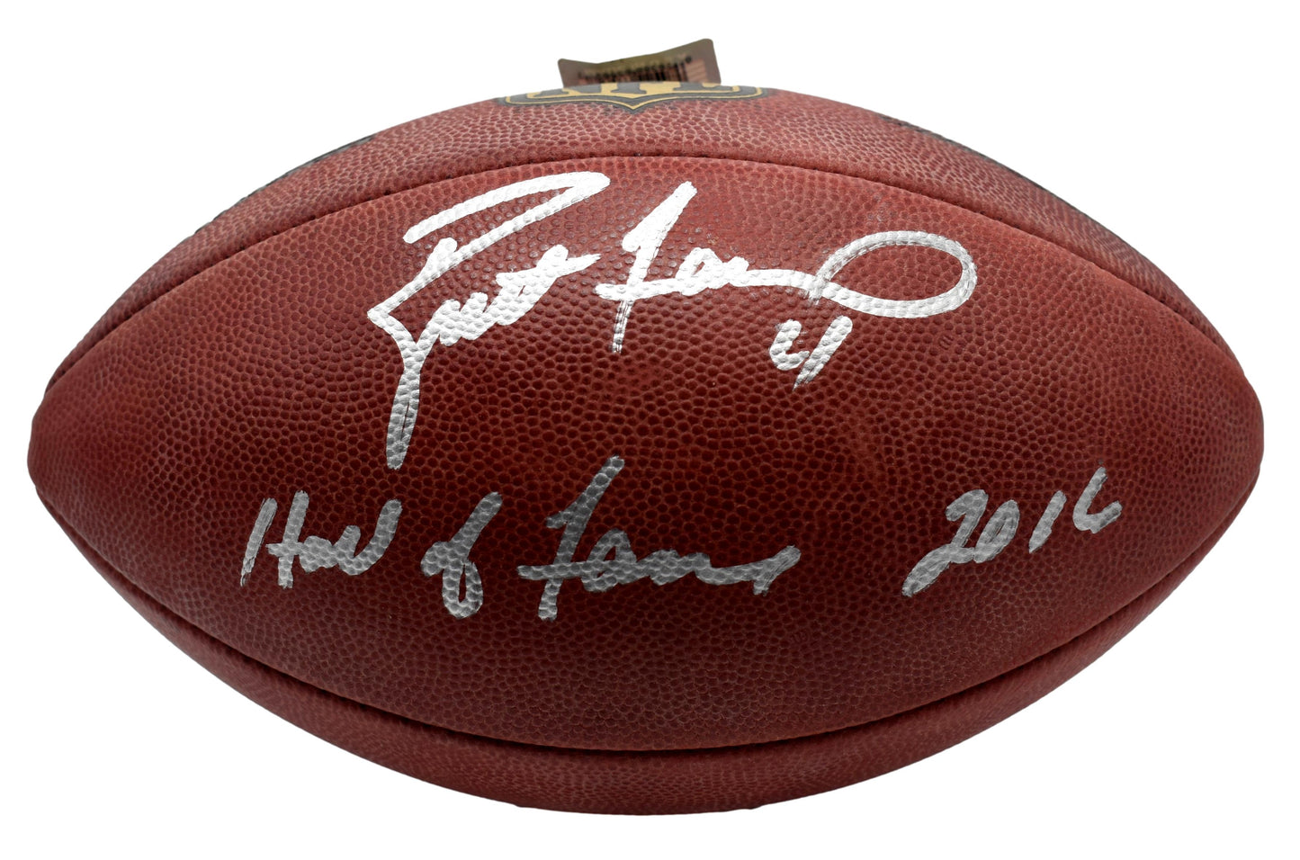 Brett Favre HOF Signed/Autographed Official Leather NFL Football Packers JSA 854