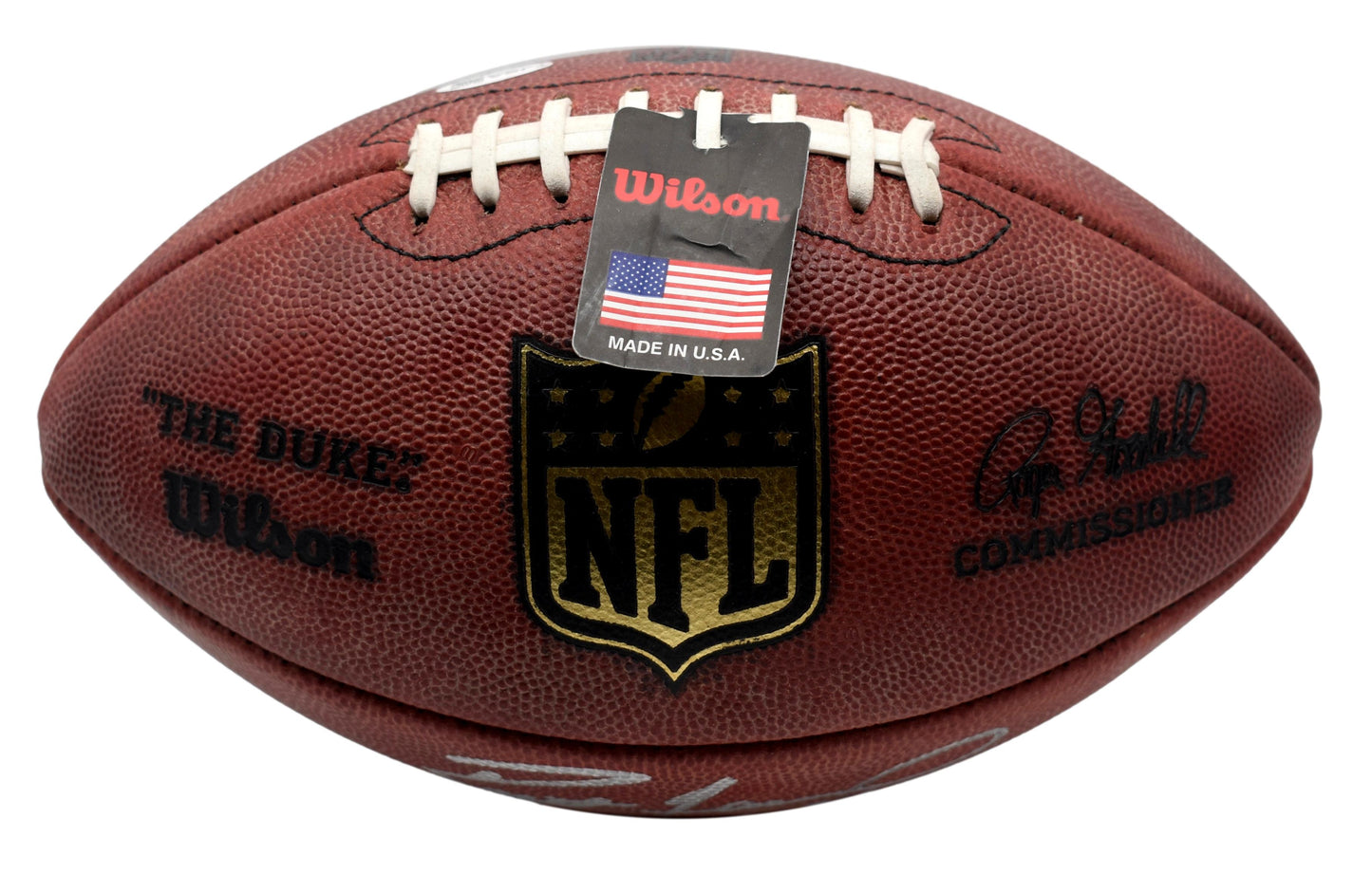 Brett Favre HOF Signed/Autographed Official Leather NFL Football Packers JSA 854
