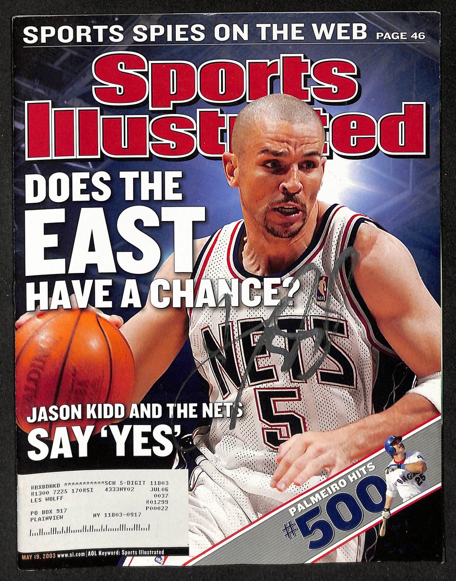 Jason Kidd HOF Signed/Autographed 2003 Sports Illustrated Nets JSA 212879