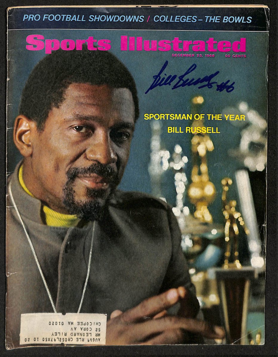 Bill Russell HOF Signed/Autographed 1968 Sports Illustrated Celtics JSA 212883