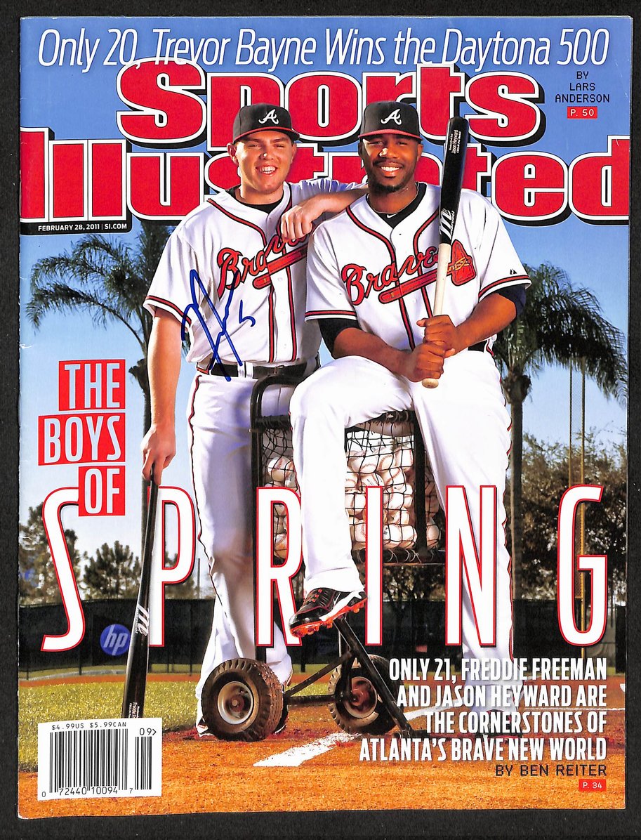 Freddie Freeman Signed 2011 Sports Illustrated Newsstand Braves JSA 212887