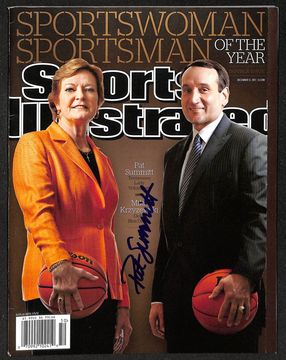 Pat Summitt Signed/Autographed 2011 Sports Illustrated Tennessee JSA 212890