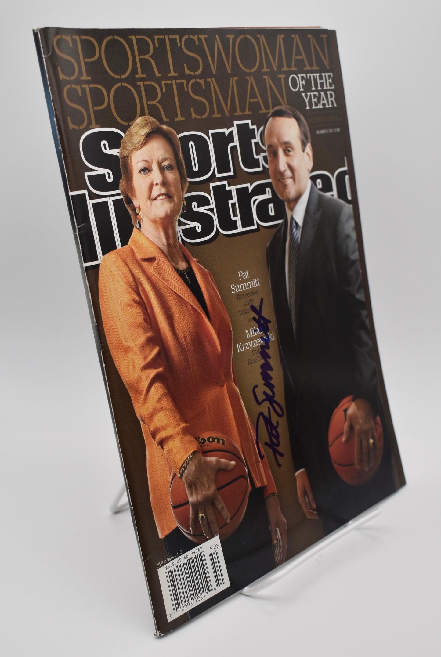 Pat Summitt Signed/Autographed 2011 Sports Illustrated Tennessee JSA 212890