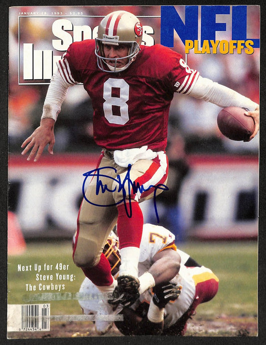 Steve Young HOF Signed/Autographed 1993 Sports Illustrated 49ers JSA 212896