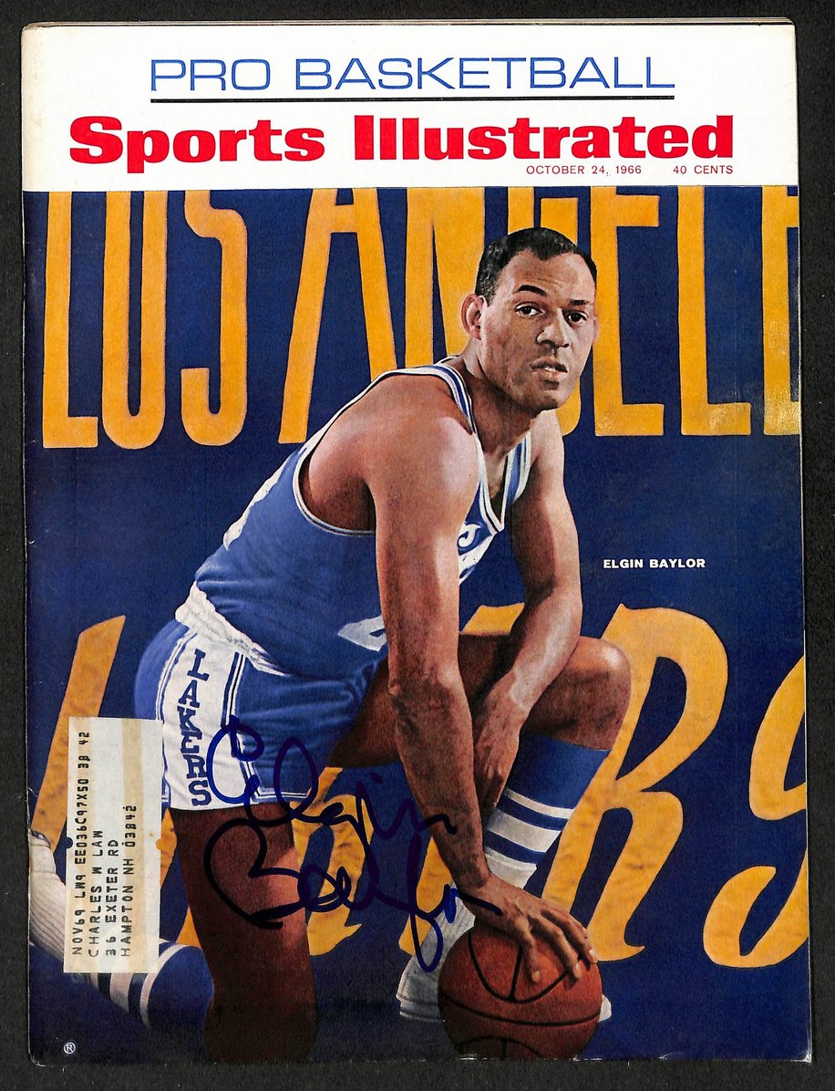 Elgin Baylor HOF Signed/Autographed 1966 Sports Illustrated Lakers JSA 212897