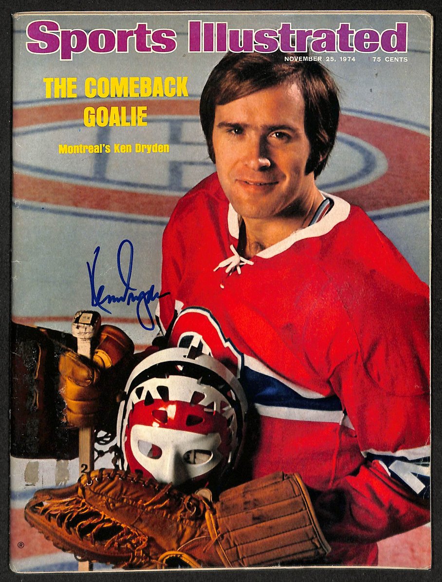 Ken Dryden HOF Signed/Autographed 1974 Sports Illustrated Canadiens JSA 212899