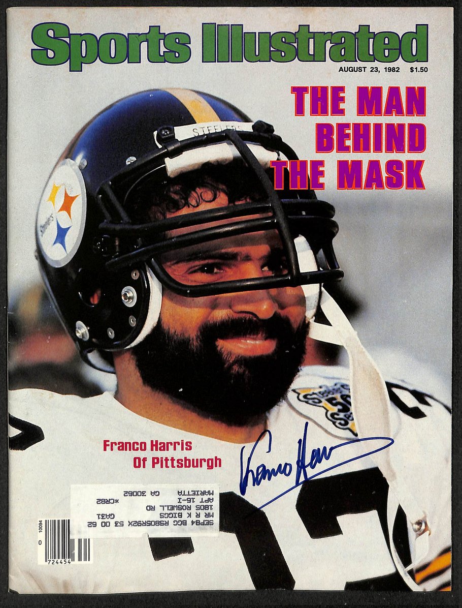 Franco Harris HOF Signed/Autographed 1982 Sports Illustrated Steelers JSA 212901