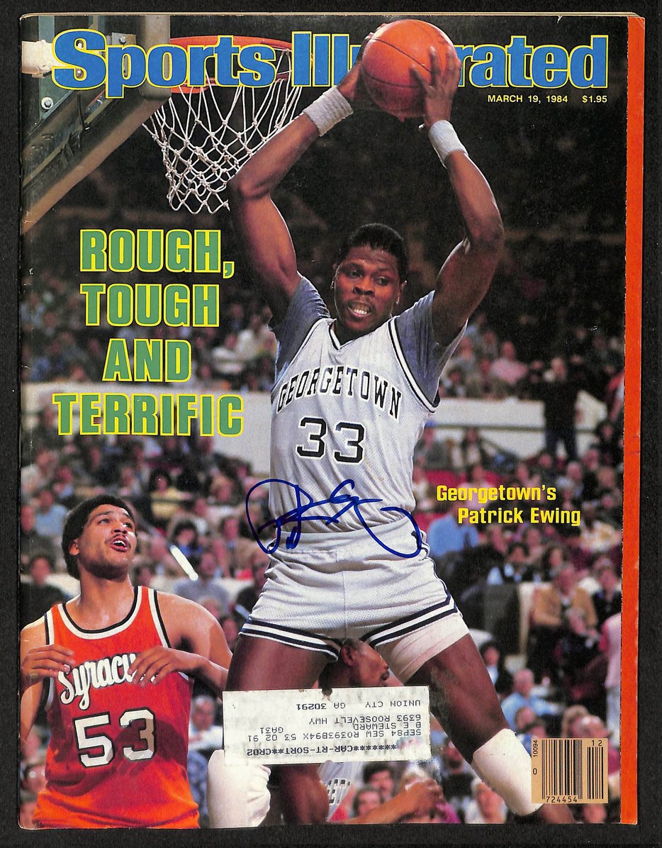 Patrick Ewing HOF Signed 1984 Sports Illustrated Georgetown JSA 212904