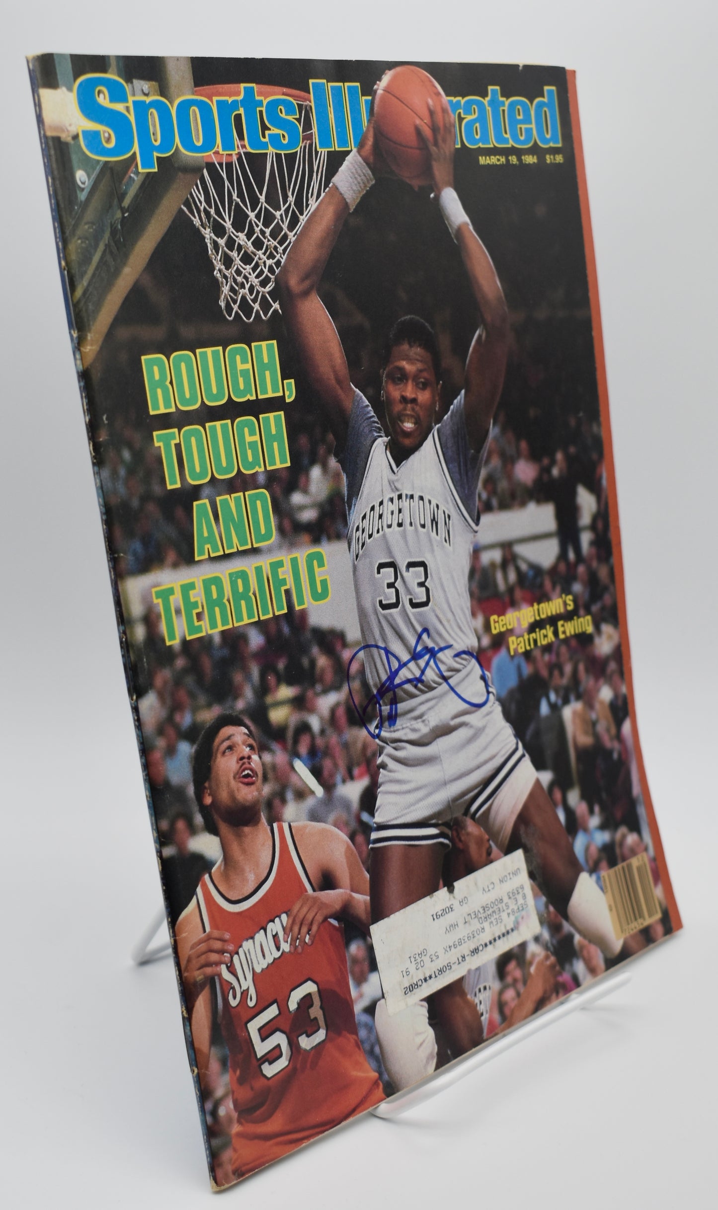 Patrick Ewing HOF Signed 1984 Sports Illustrated Georgetown JSA 212904