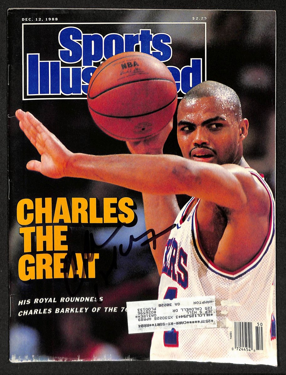 Charles Barkley HOF Signed/Autographed 1988 Sports Illustrated 76ers JSA 212907