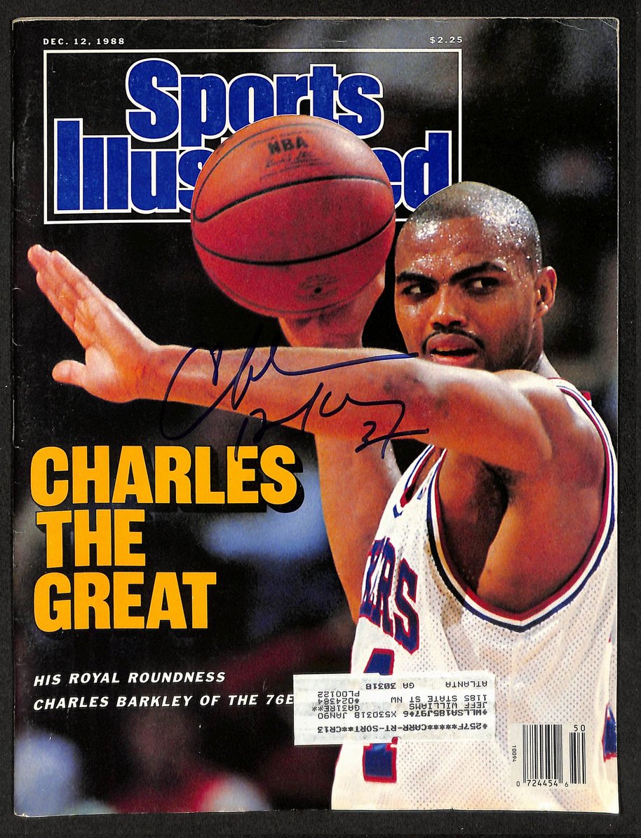 Charles Barkley HOF Signed/Autographed 1988 Sports Illustrated 76ers JSA 212908