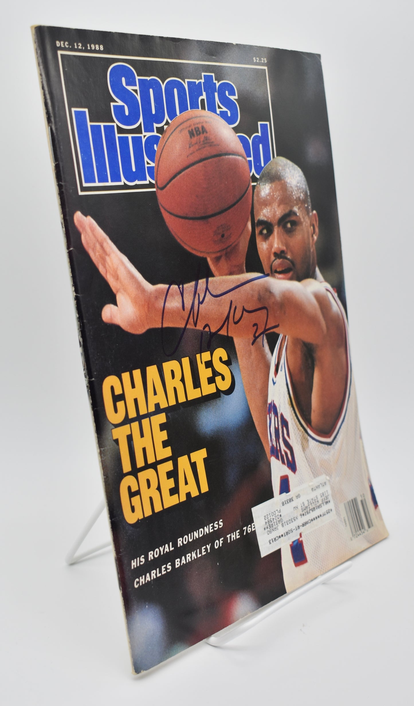 Charles Barkley HOF Signed/Autographed 1988 Sports Illustrated 76ers JSA 212908