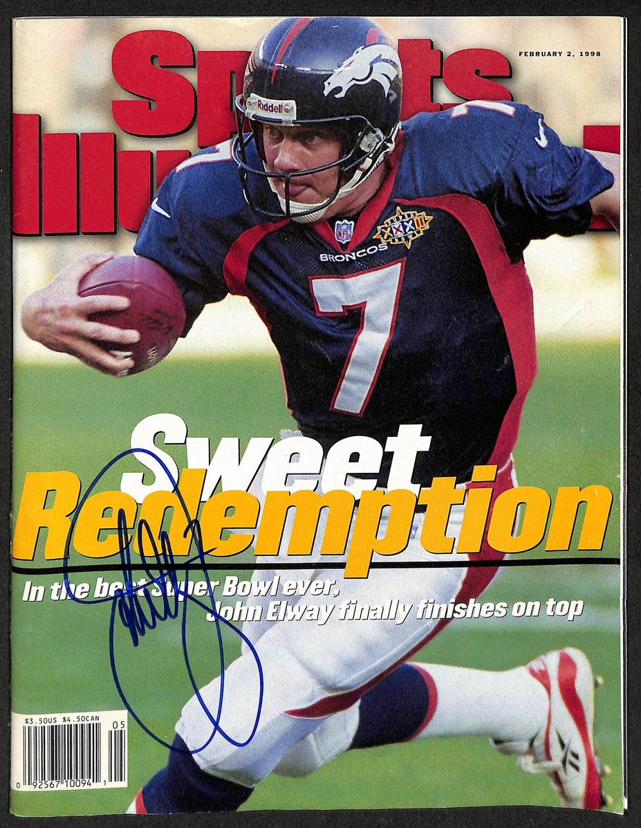 John Elway HOF Signed/Autographed 1998 Sports Illustrated Broncos JSA 212910