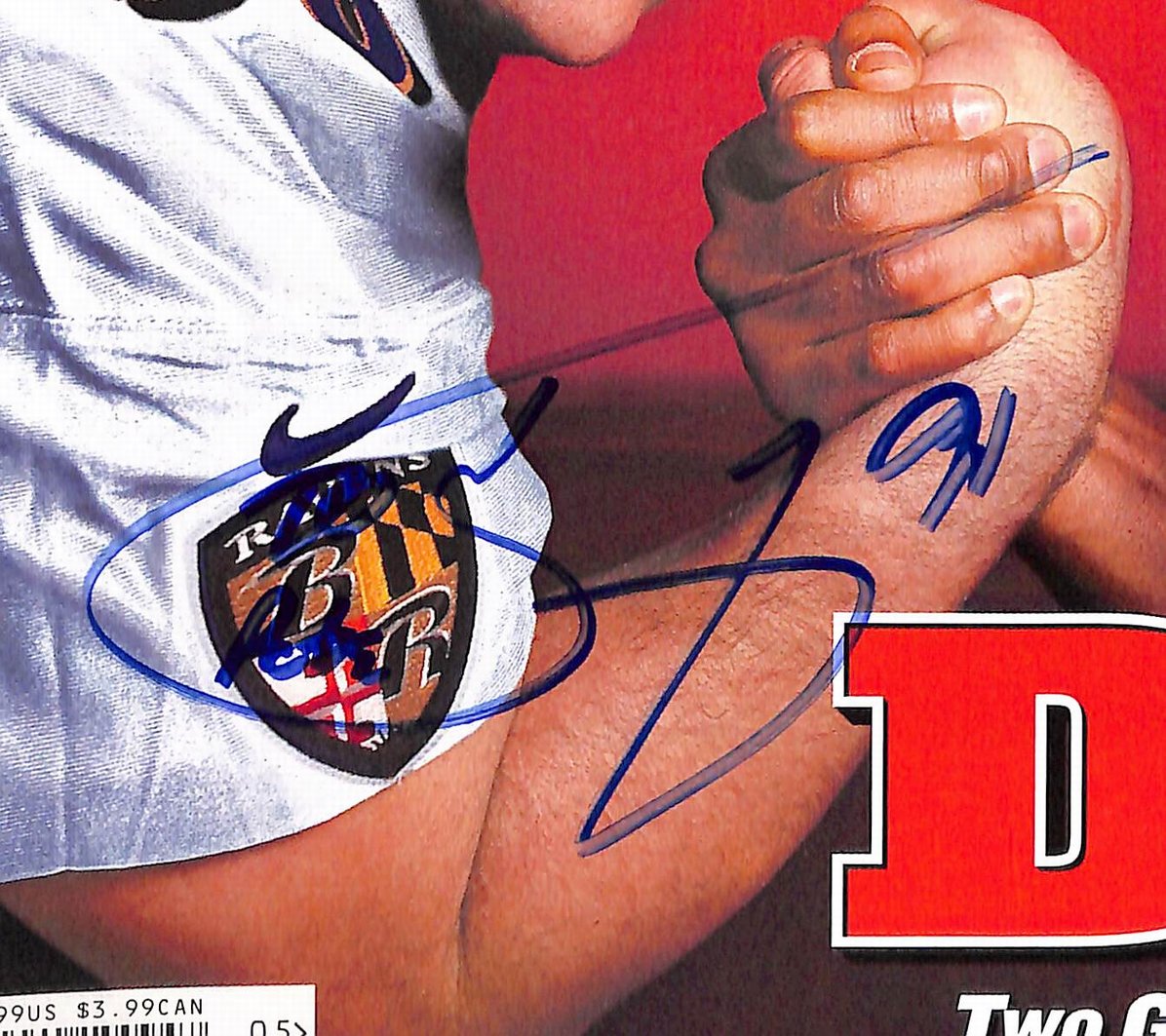 Tony Siragusa Signed 2001 Sports Illustrated Newsstand No Label Ravens JSA 12911